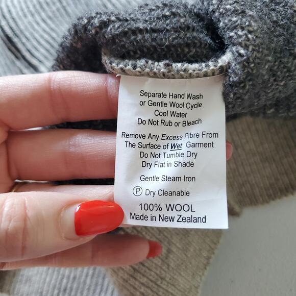 Silver Stream Sweater Mens Medium Wool Half Zip Pullover New Zealand Gorpcore - Picture 8 of 9